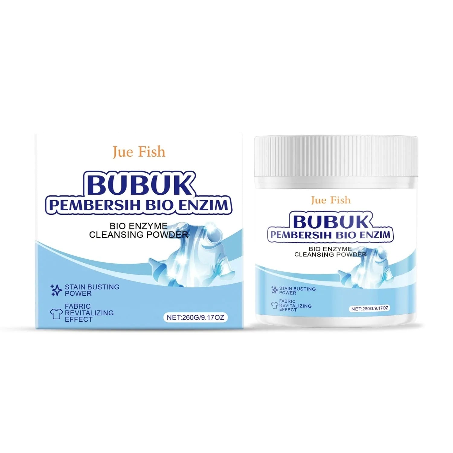 260g bio enzyme cleansing powder container for laundry stain removal
