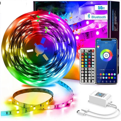 LED5050RGB44 Bluetooth smart app remote control 12V light bar with RGB colours and IP65 waterproof option
