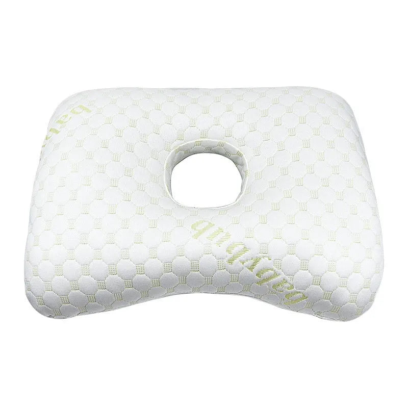 Beauty salon single hole ear pillow in Boer Gray colour, measuring 39x28x6cm with polyester fibre filling