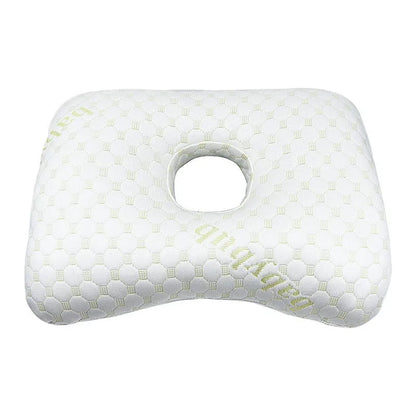 Beauty salon single hole ear pillow in Boer Gray colour, measuring 39x28x6cm with polyester fibre filling