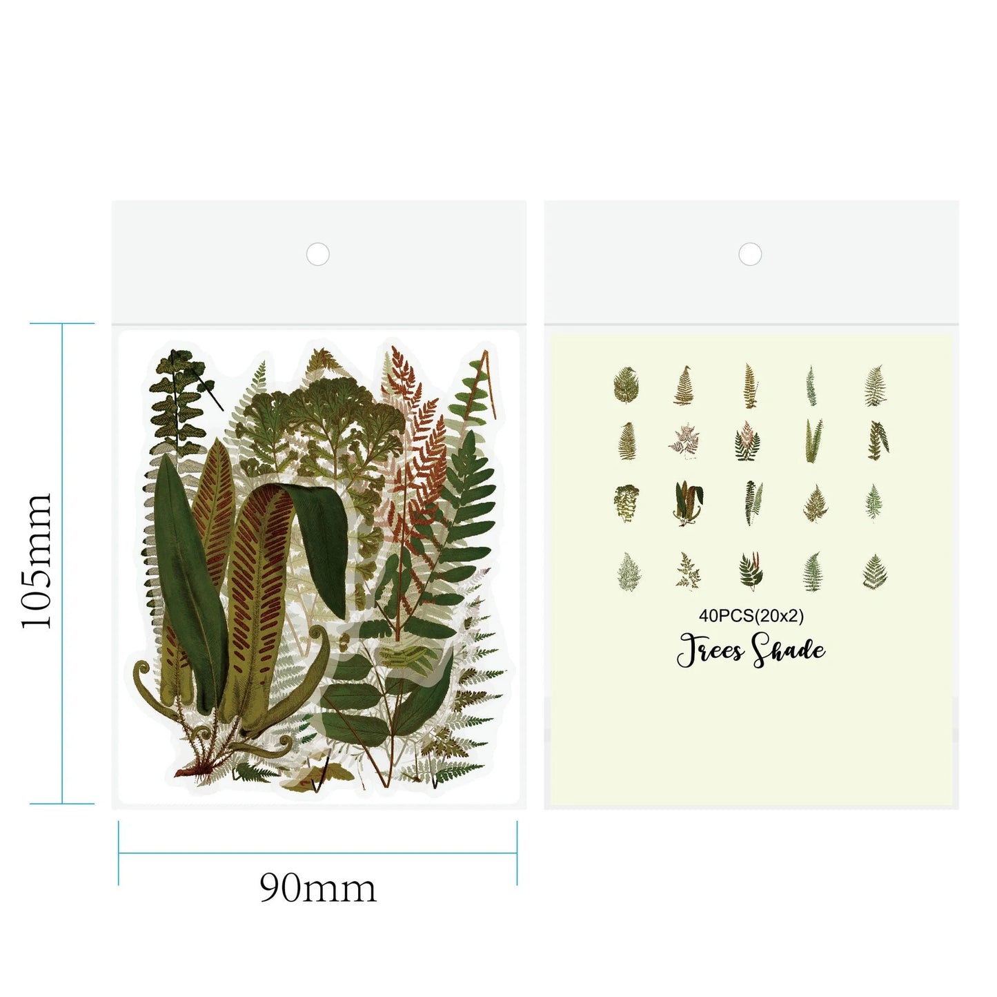 Enchanting transparent floral and mushroom stickers for DIY journaling and crafting