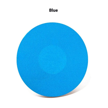 Sports anti-slip adhesive patch for sensor attachment in black, skin colour, pink, and blue options