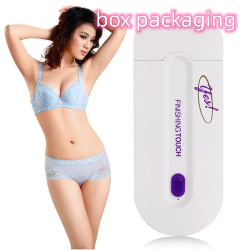 Cordless electric hair remover for smooth, hair-free skin on face, legs, and other areas
