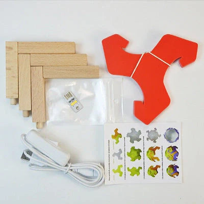 Bedside Moon Spherical Simple Small Table Lamp in various colors with USB interface