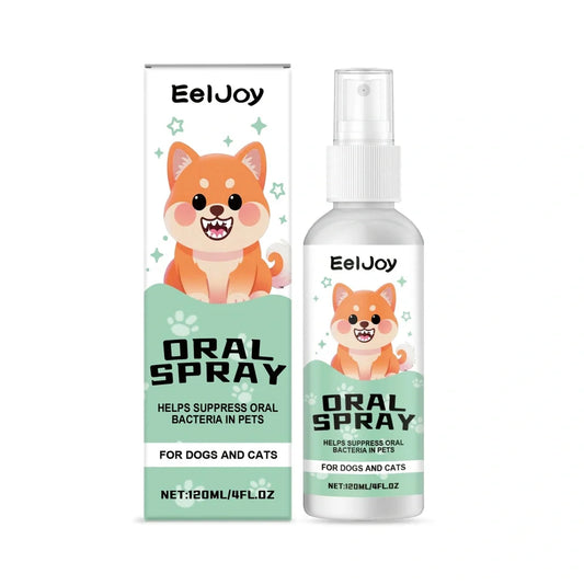 120ml pet oral spray bottle with chlorhexidine and mint extract for dental care