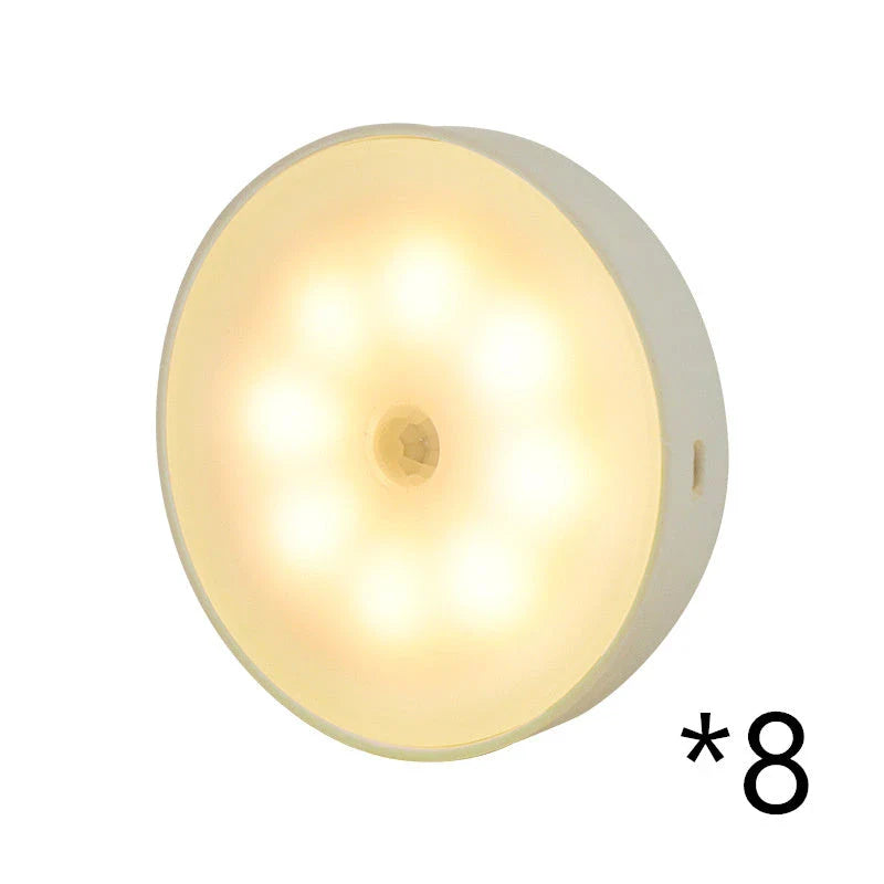USB-powered motion-activated LED puck lights for cabinets, closets, and other small spaces