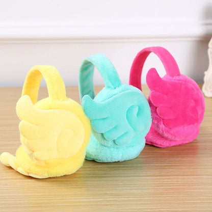 Girls Plush Earmuffs in various colors for winter warmth and style
