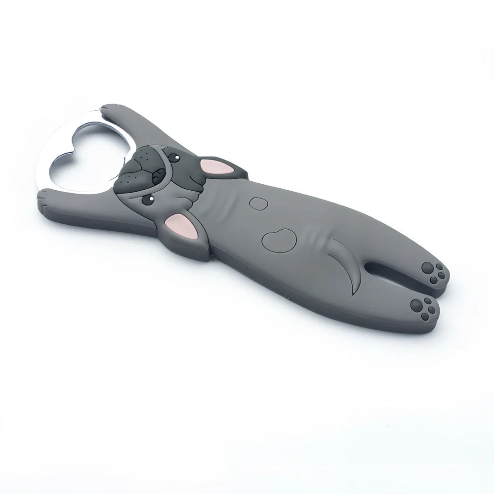 Animal-shaped bottle opener with alloy construction measuring 135mm long by 50mm wide