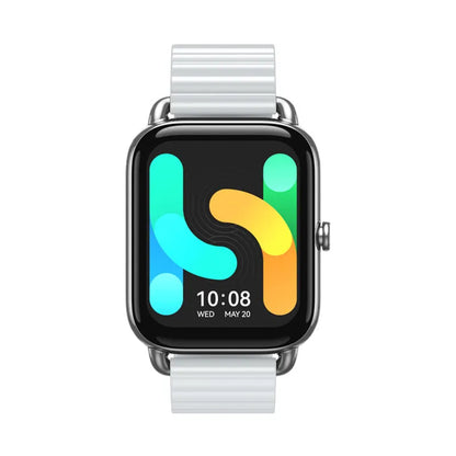 HAYLOU RS4 Plus smartwatch in Black with AMOLED display showing fitness stats