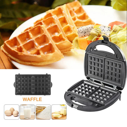 6-in-1 Versatile Kitchen Appliance: Waffle Maker, Sandwich Grill, Breakfast Station, and More