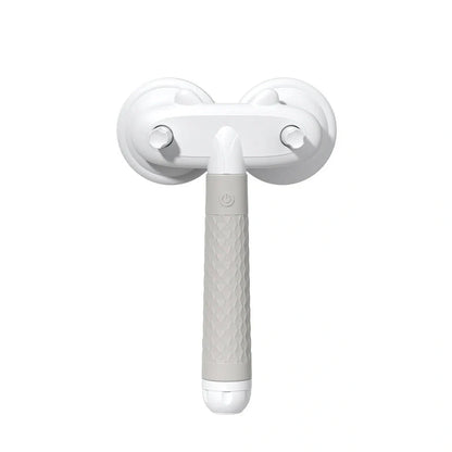 Double-headed negative ion pet brush with self-cleaning feature in pink, blue, and grey