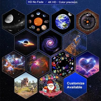 Enchanting Galaxy Projector with Realistic Night Sky Display and Customizable Lighting Effects