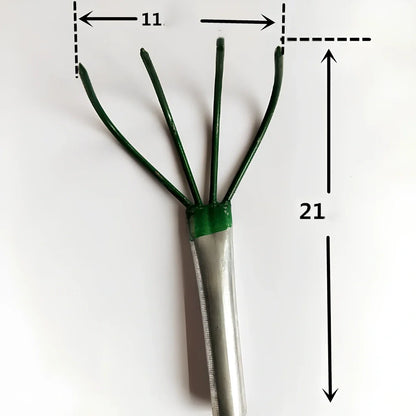 Small Sickle Four-tooth Rake Shovel Hoe Garden Tool Set with five steel tools for gardening