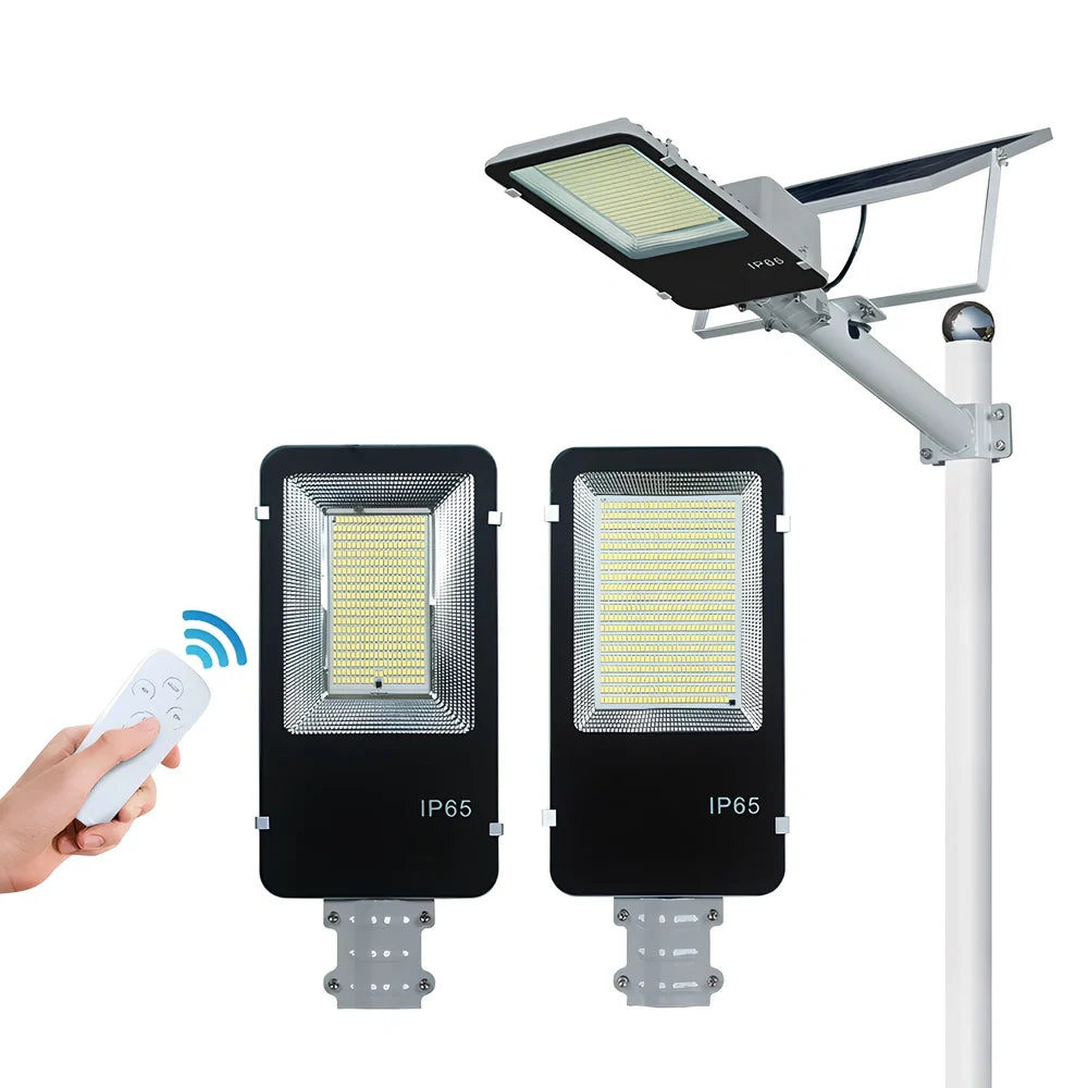 LED solar courtyard street lamp with motion sensor and weatherproof IP65 rating for outdoor illumination
