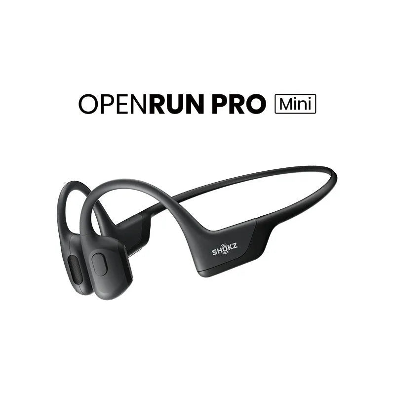 Wireless bone conduction earphones with titanium alloy frame in neck-hanging sports design