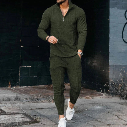 Men's loose sports suit in polyester for leisure activities