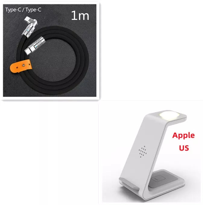 3-in-1 Fast Charging Station for Samsung Galaxy Watch and Buds, compact and efficient