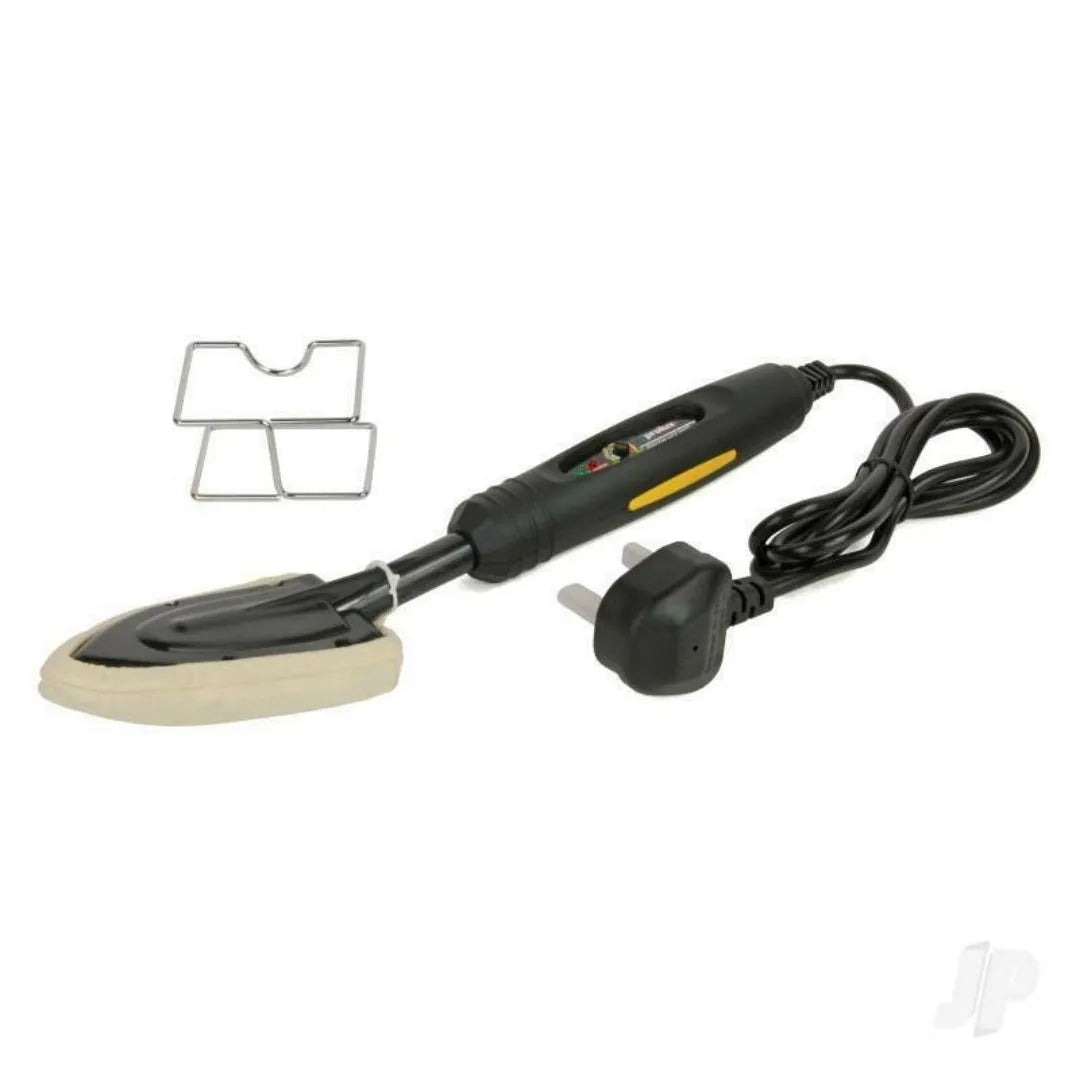 Electronic temperature control iron for skin model heat styling with cotton cover and heat-resistant bracket