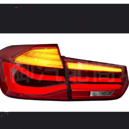BMW 3 Series modified LED tail light assembly in red or smoked black housing.