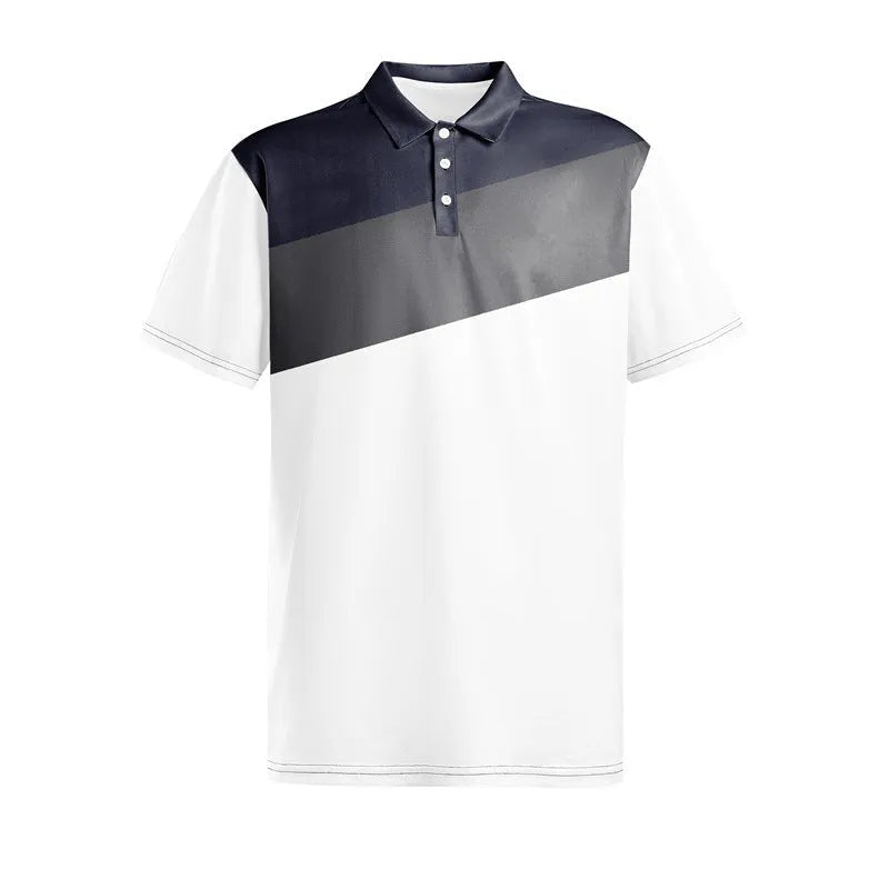 Men's loose fit short sleeve T-shirt with 3D digital printing in colour LM-PL047, sizes S to 3XL