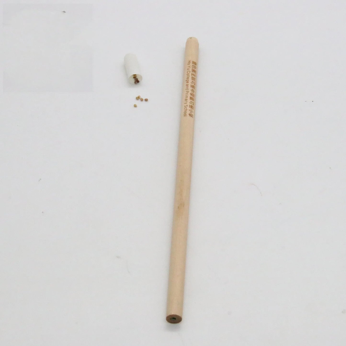 Seed pencil HB refill capsule in multiple colours containing plantable seeds