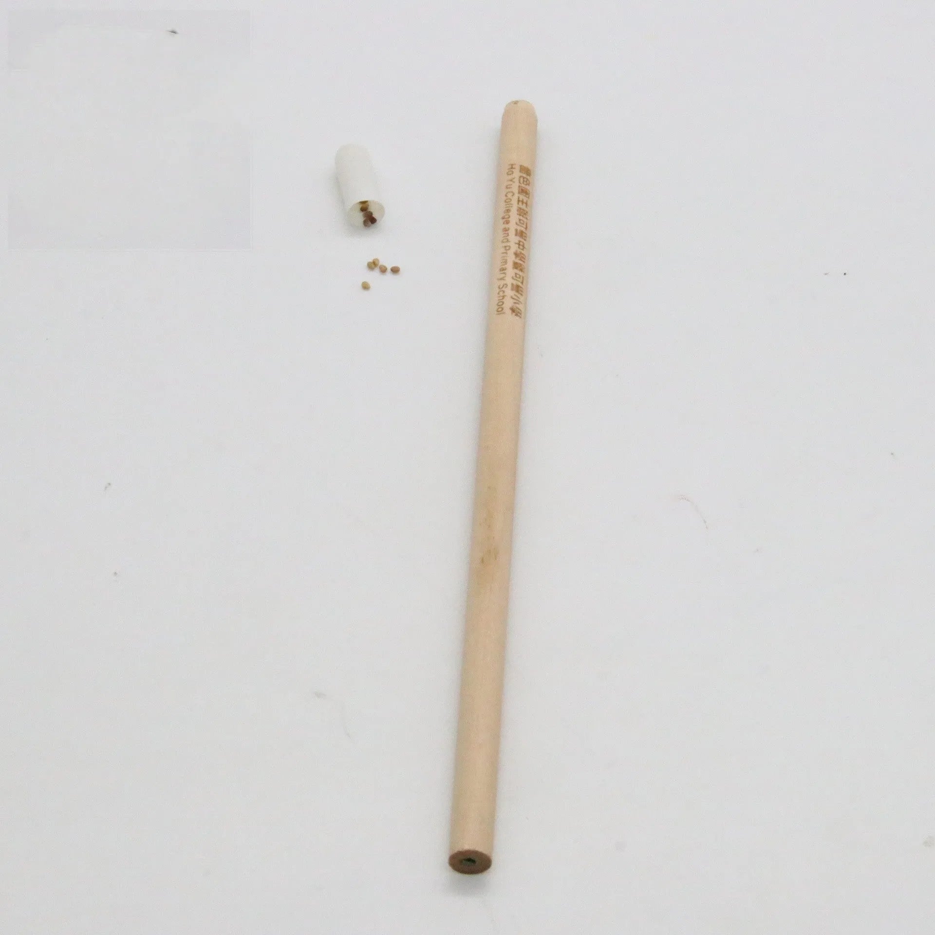 Seed pencil HB refill capsule in multiple colours containing plantable seeds