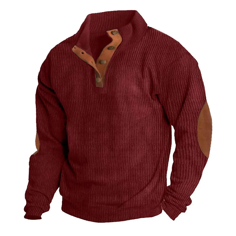 Comfy Corduroy Stand Collar Sweater in various colors for stylish and comfortable wear