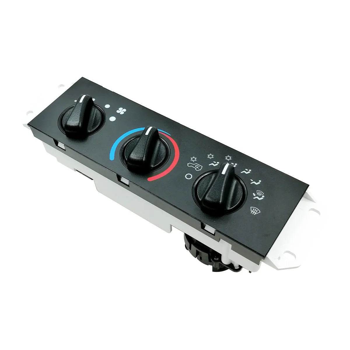 Black Jeep Wrangler air conditioning control switch panel for 2005-2006 models, OE 55056558AA