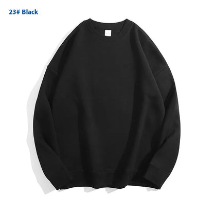 Cotton off-shoulder sweater in loose fit with long sleeves and round neck, available in multiple colours