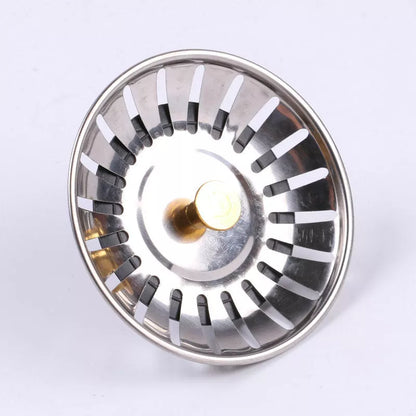 Stainless steel kitchen sink turnbuckle with alloy filter screen for secure plumbing