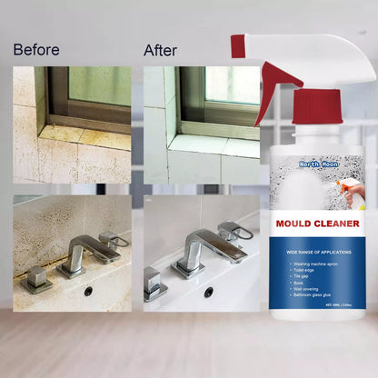 Mildew remover spray with active chlorine formula for effective mold stain removal