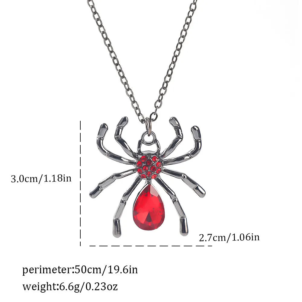 Gothic style zinc alloy necklace with bat pendant on a silver chain against dark background.
