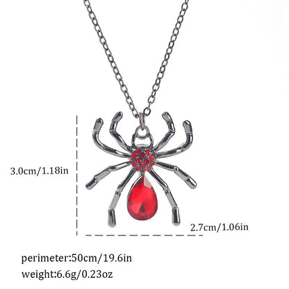 Gothic style zinc alloy necklace with bat pendant on a silver chain against dark background.