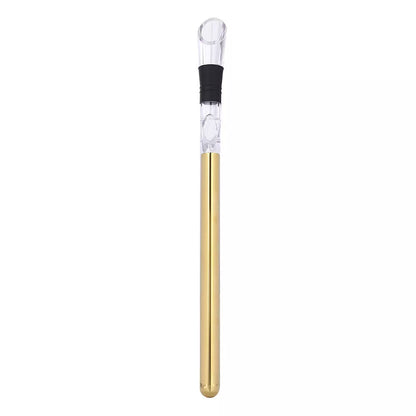 Stainless steel wine chilling rod with leakproof pourer, perfect for quick cooling and enhanced flavor