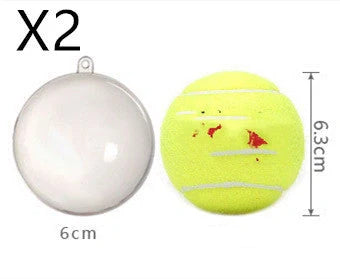 Transparent plastic decorative hanging balls in various sizes and designs