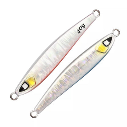 Sea Fishing Long Shot Iron Bait in various colors and weights for effective fishing