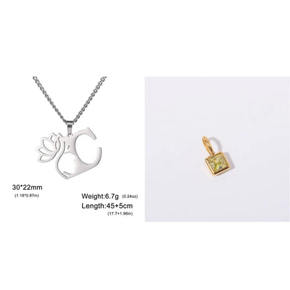Stainless steel fashion necklace with geometric cross chain design and electroplated finish in gold or silver colour