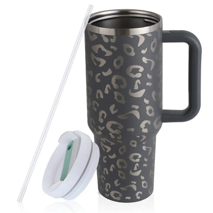 40oz stainless steel straw coffee mug with handle for travel, bisphenol A free, large capacity
