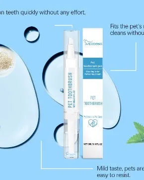 Soft Breath Care Pet Toothbrush Pen 3ml with brush applicator for dog and cat dental cleaning