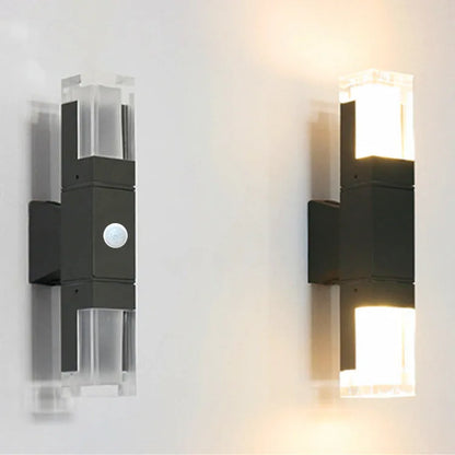 Indoor induction wall lamp, double head, 220V, 3000K 4000K 6000K, 30 x 5 x 10cm
