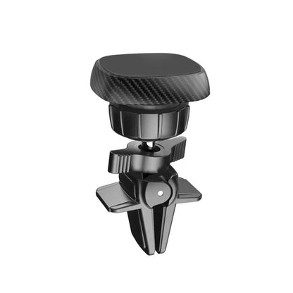 Black car air vent magnetic phone holder for smartphones with round and square vent designs