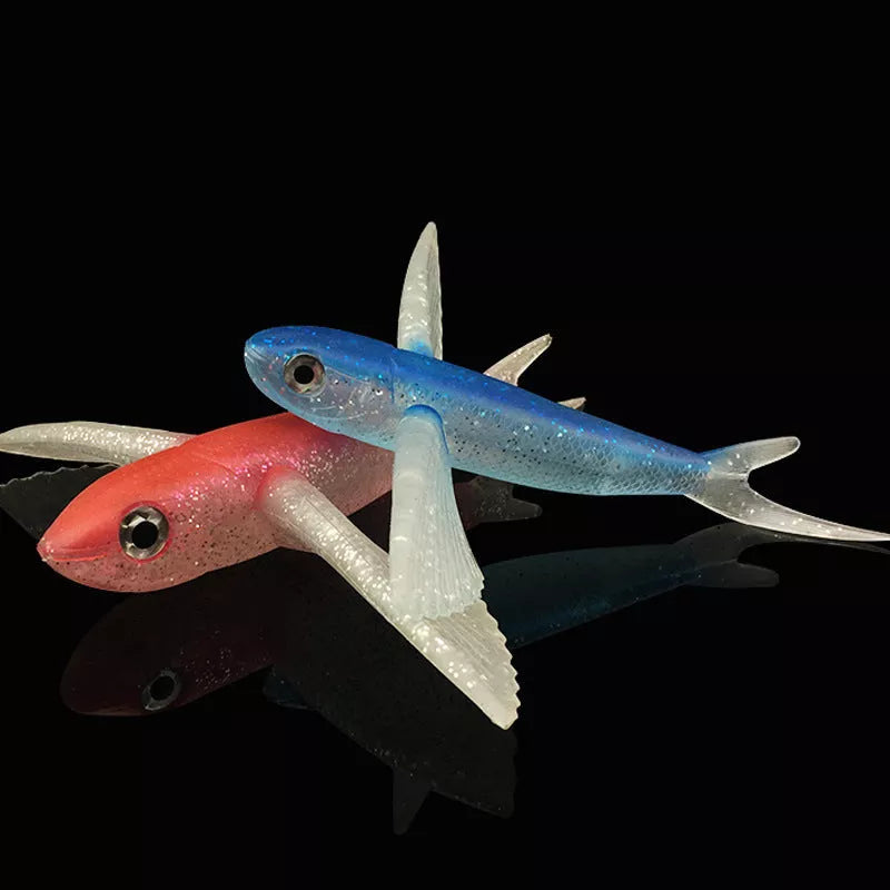 Flying Fish Soft Bait Lure for tuna fishing with realistic 3D design
