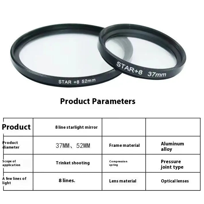 Starlight mirror jewellery photography prop in 37mm and 52mm sizes with 52 Starlight and 37 Starlight colour options