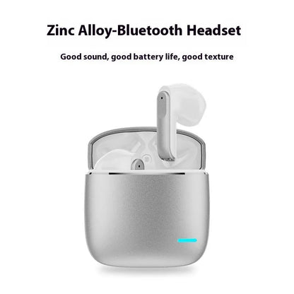 K50 zinc alloy wireless in-ear sports headset in black or silver with 15 metre range and 4-8 hour battery