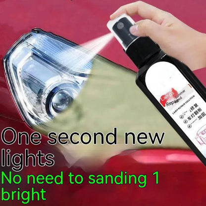 Single 100ml bottle of car headlight renovation repair liquid for yellowed lenses.