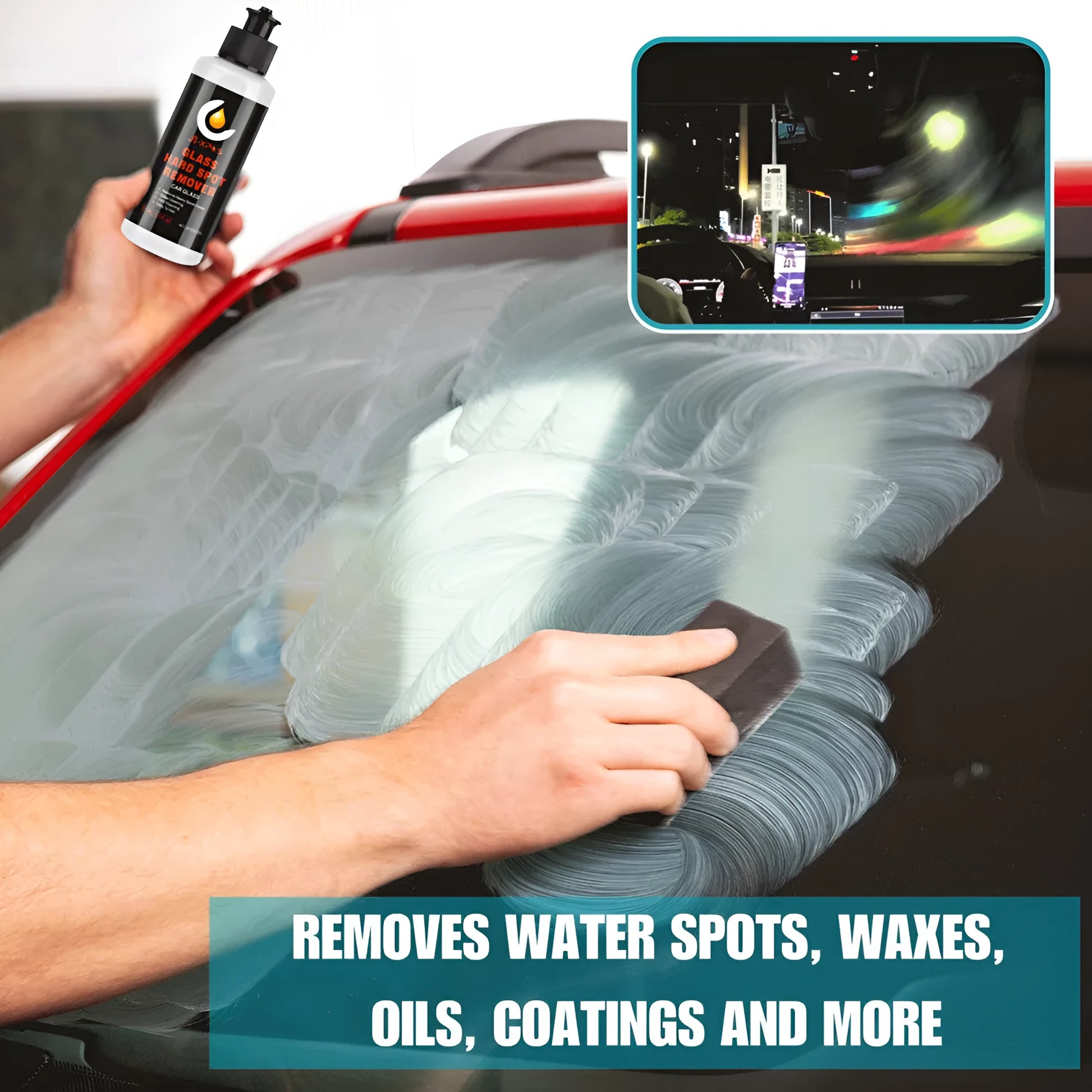 Tube of glass cleaning paste for oil film and watermark removal