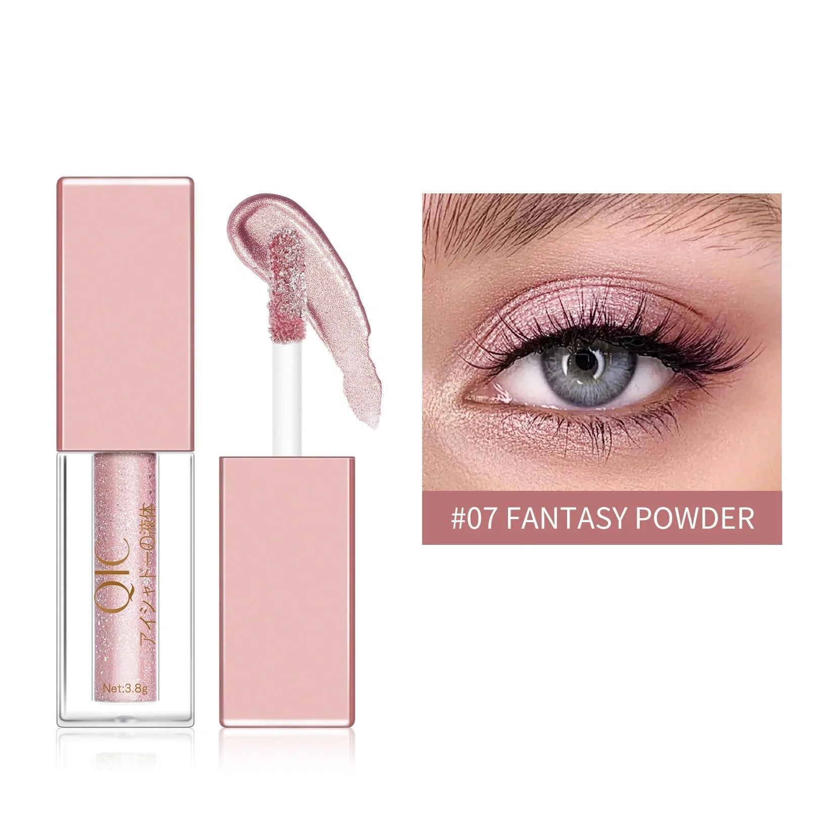 Liquid Eyeshadow with Crushed Diamond Effect in various colors for a glamorous look