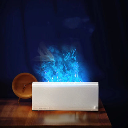 Square black USB aroma diffuser with ultrasonic mist output and 0.5L reservoir capacity