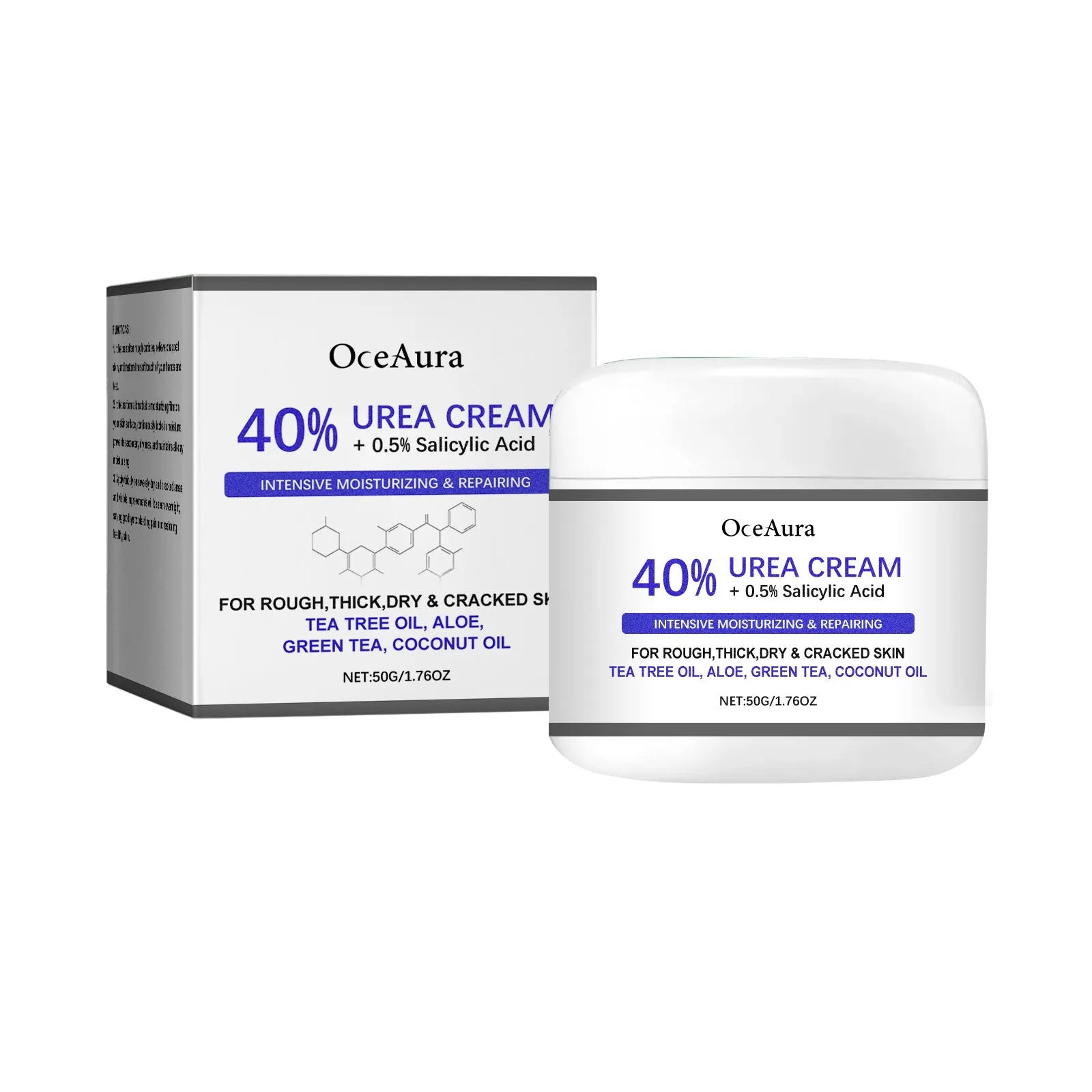 50g tube of Anti Cracking Care Hand and Foot Cream with urea and salicylic acid for dry skin