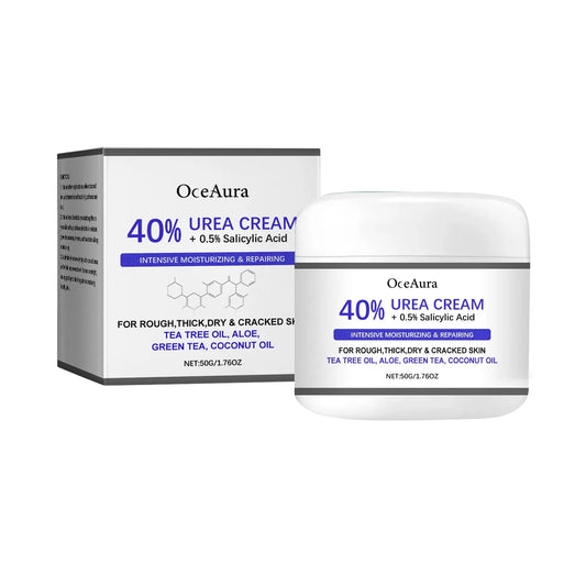 50g tube of Anti Cracking Care Hand and Foot Cream with urea and salicylic acid for dry skin